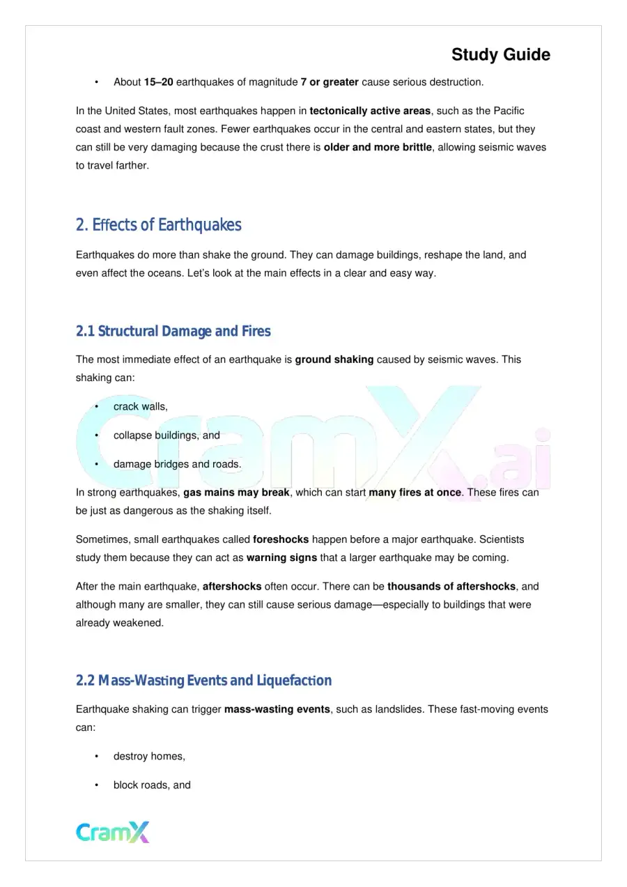 Geology - Earthquakes, page 5