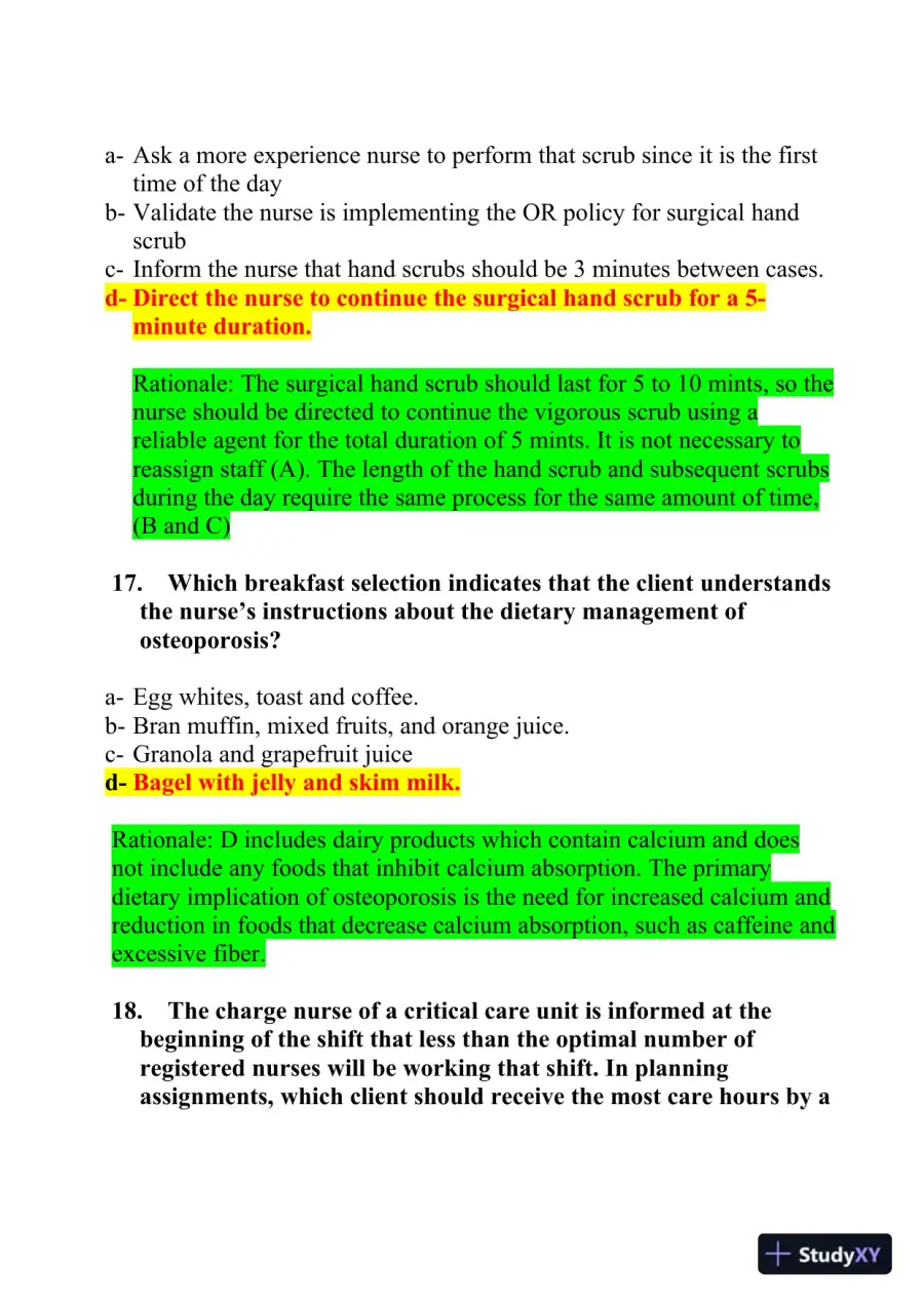 2020-2021 HESI RN Pediatrics Review Exit Exam With Answers (756 Solved Questions), page 9