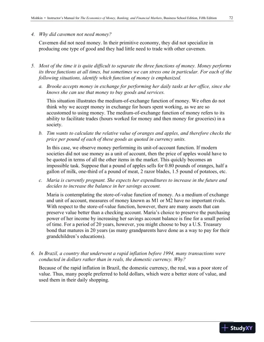 Economics of Money, Banking and Financial Markets, The, Business School Edition, 5th Edition Solution Manual, page 18