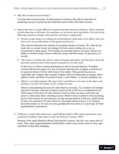 Economics of Money, Banking and Financial Markets, The, Business School Edition, 5th Edition Solution Manual - Page 18 preview image