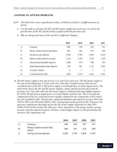 Economics of Money, Banking and Financial Markets, The, Business School Edition, 5th Edition Solution Manual - Page 22 preview image
