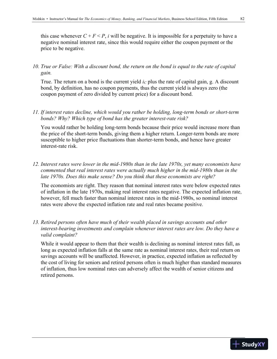 Economics of Money, Banking and Financial Markets, The, Business School Edition, 5th Edition Solution Manual, page 28