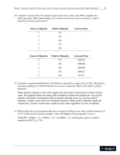 Economics of Money, Banking and Financial Markets, The, Business School Edition, 5th Edition Solution Manual - Page 30 preview image