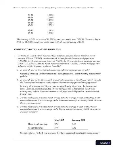 Economics of Money, Banking and Financial Markets, The, Business School Edition, 5th Edition Solution Manual - Page 8 preview image