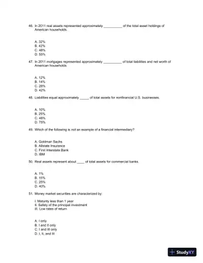 Test Bank For Essentials Of Investments, 9th Edition - Page 10 preview image