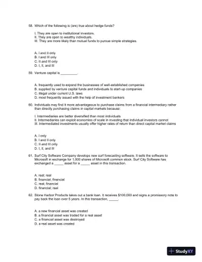 Test Bank For Essentials Of Investments, 9th Edition - Page 12 preview image