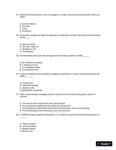 Test Bank For Essentials Of Investments, 9th Edition - Page 13 preview image