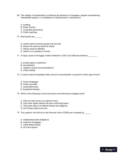 Test Bank For Essentials Of Investments, 9th Edition - Page 14 preview image