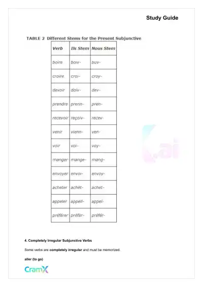 French I - The Subjunctive - Page 3 preview image