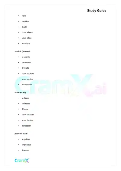 French I - The Subjunctive - Page 4 preview image