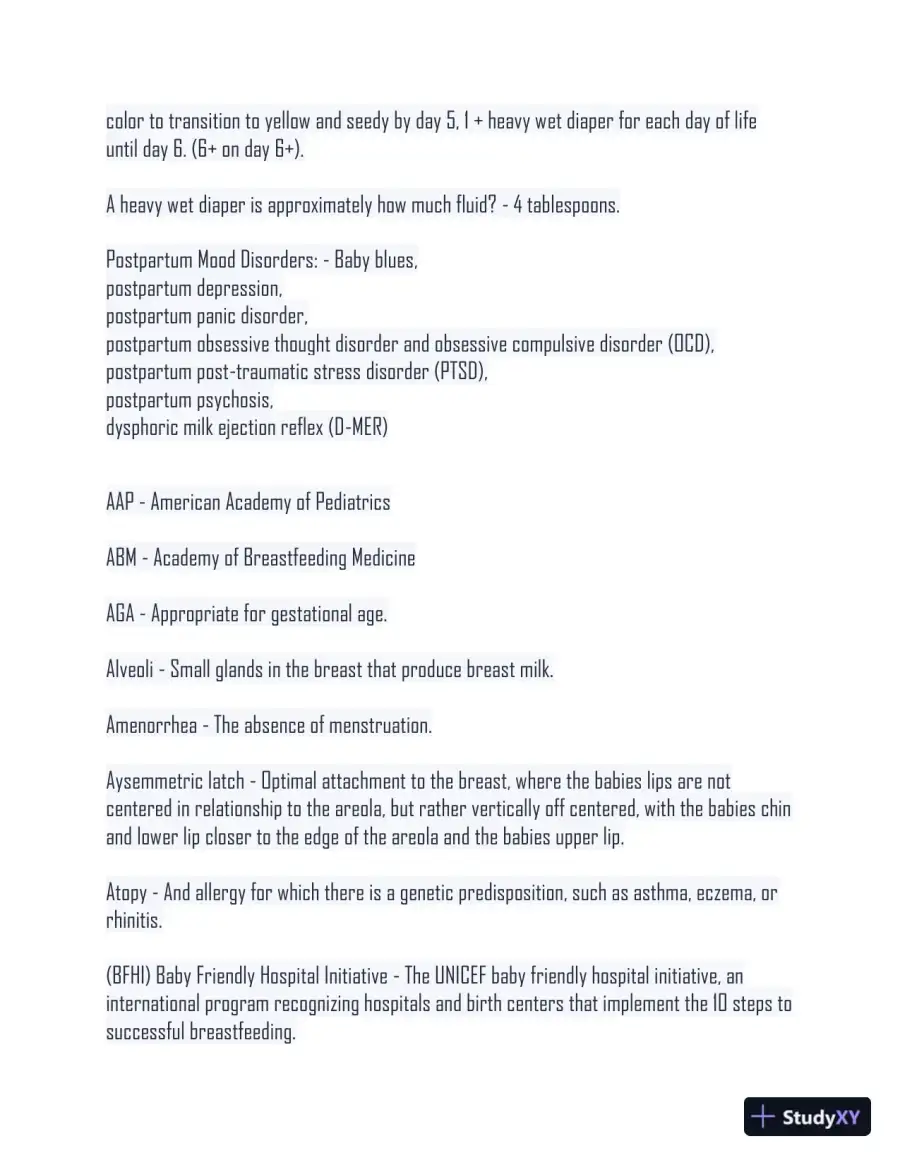 2024 CLC Postnatal Health Certified Lactation Counselor Exam With Answers (253 Solved Questions), page 4