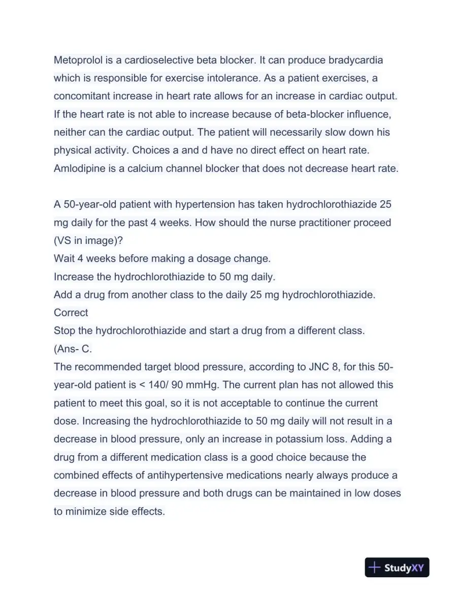 APEA Cardiovascular 3P Exam Preparation With Answers (97 Solved Questions), page 16