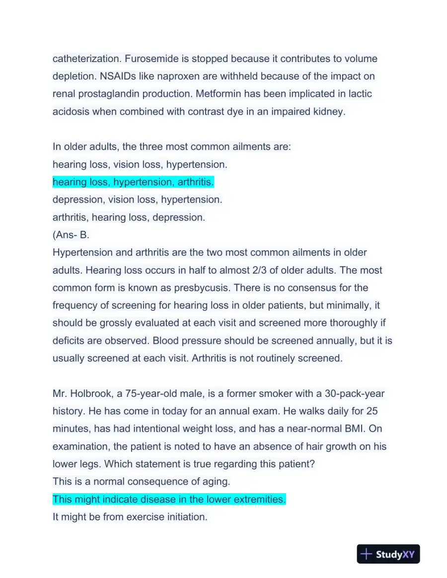 APEA Cardiovascular 3P Exam Preparation With Answers (97 Solved Questions), page 3