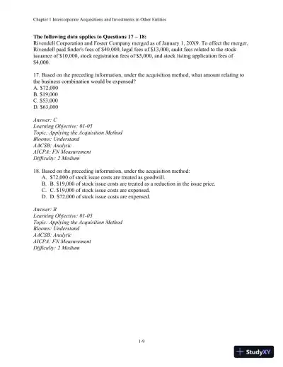 Test Bank For Advanced Financial Accounting, 11th Edition - Page 10 preview image