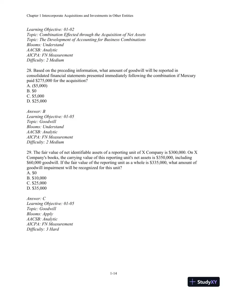 Test Bank For Advanced Financial Accounting, 11th Edition, page 15