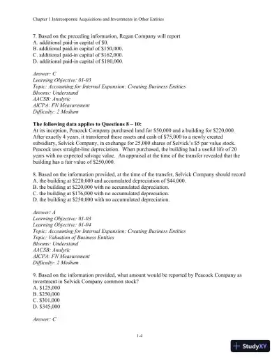Test Bank For Advanced Financial Accounting, 11th Edition - Page 5 preview image