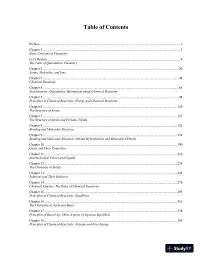 Solution Manual For Chemistry And Chemical Reactivity, 9th Edition - Page 1 preview image