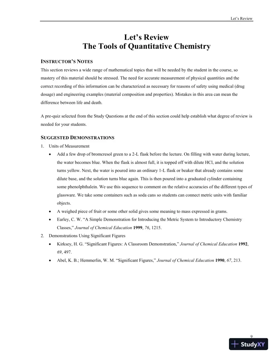 Solution Manual For Chemistry And Chemical Reactivity, 9th Edition, page 12