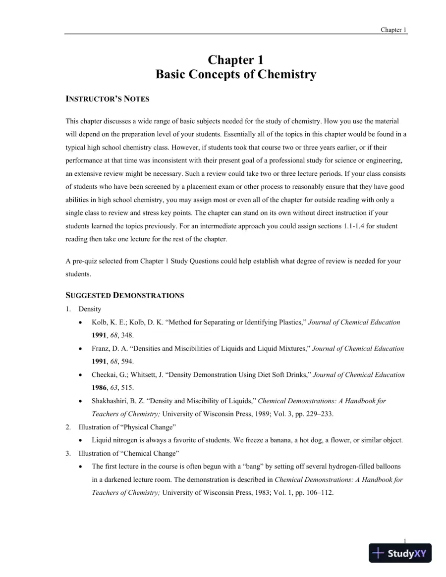 Solution Manual For Chemistry And Chemical Reactivity, 9th Edition, page 4