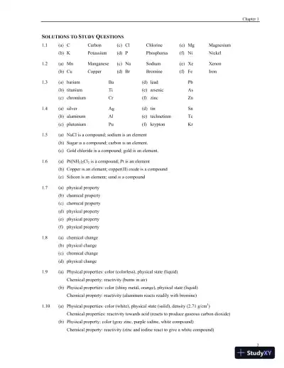Solution Manual For Chemistry And Chemical Reactivity, 9th Edition - Page 6 preview image