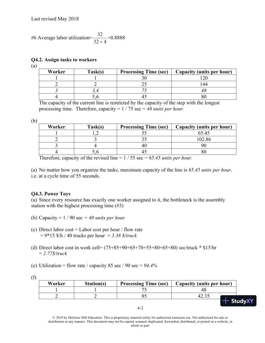 Solution Manual For Matching Supply with Demand: An Introduction to Operations Management, 4th Edition, page 11