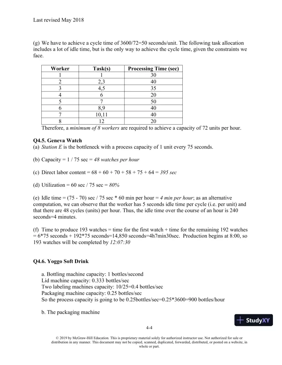 Solution Manual For Matching Supply with Demand: An Introduction to Operations Management, 4th Edition, page 13
