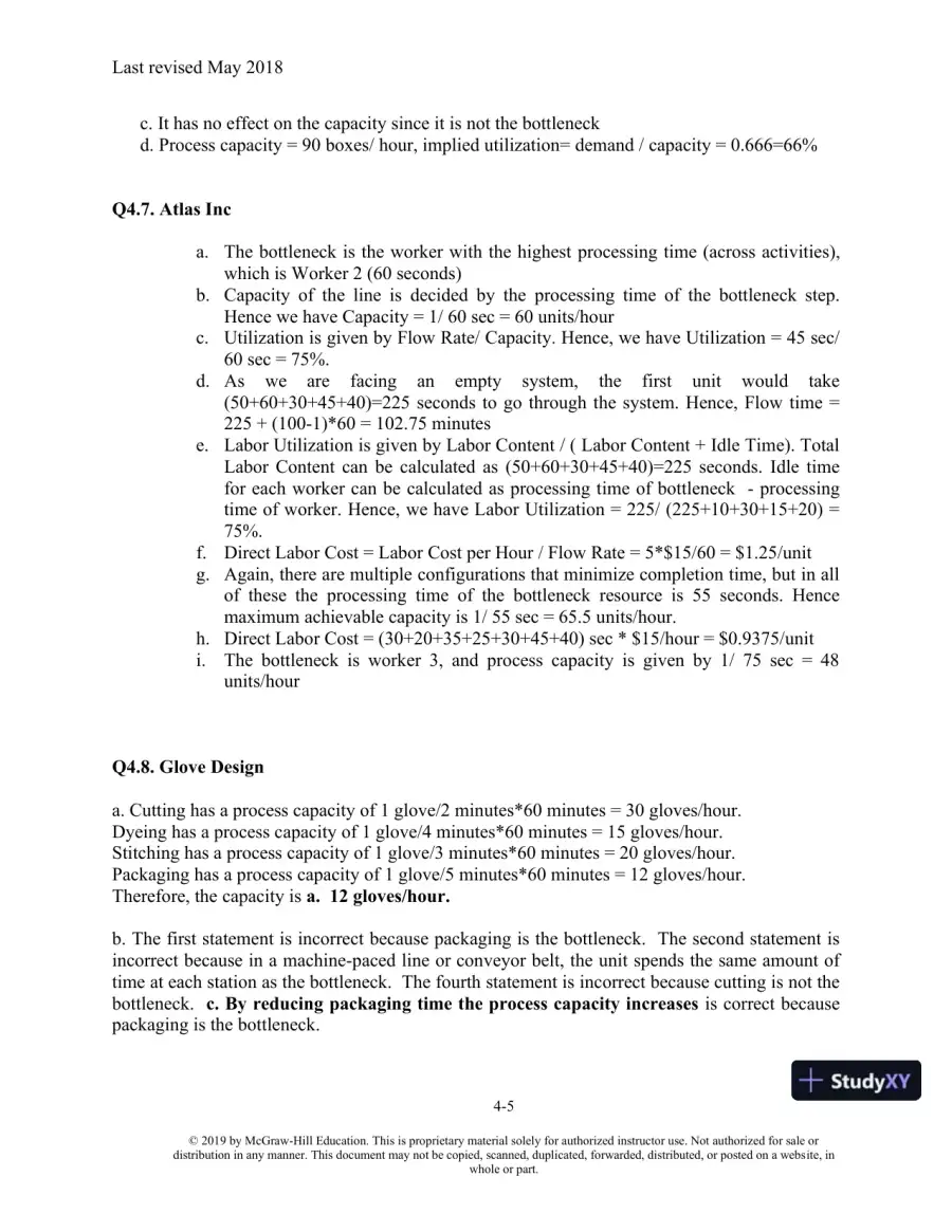 Solution Manual For Matching Supply with Demand: An Introduction to Operations Management, 4th Edition, page 14