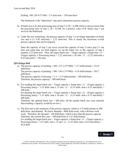 Solution Manual For Matching Supply with Demand: An Introduction to Operations Management, 4th Edition - Page 18 preview image