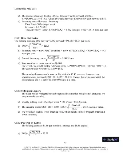 Solution Manual For Matching Supply with Demand: An Introduction to Operations Management, 4th Edition - Page 20 preview image