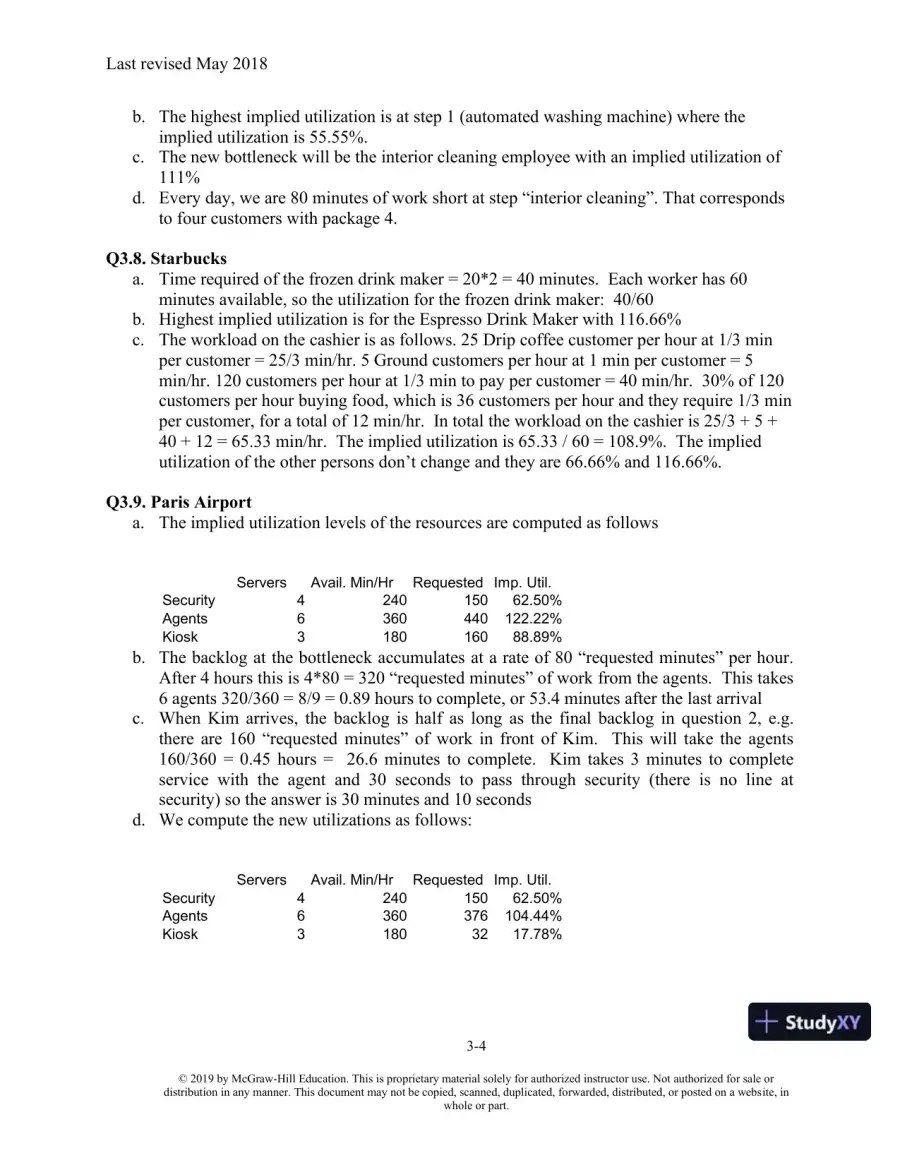 Solution Manual For Matching Supply with Demand: An Introduction to Operations Management, 4th Edition, page 8