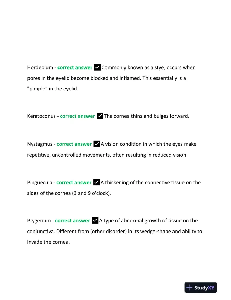 2023 CPO Paraoptometric Certification Exam With Answers (320 Solved Questions), page 11