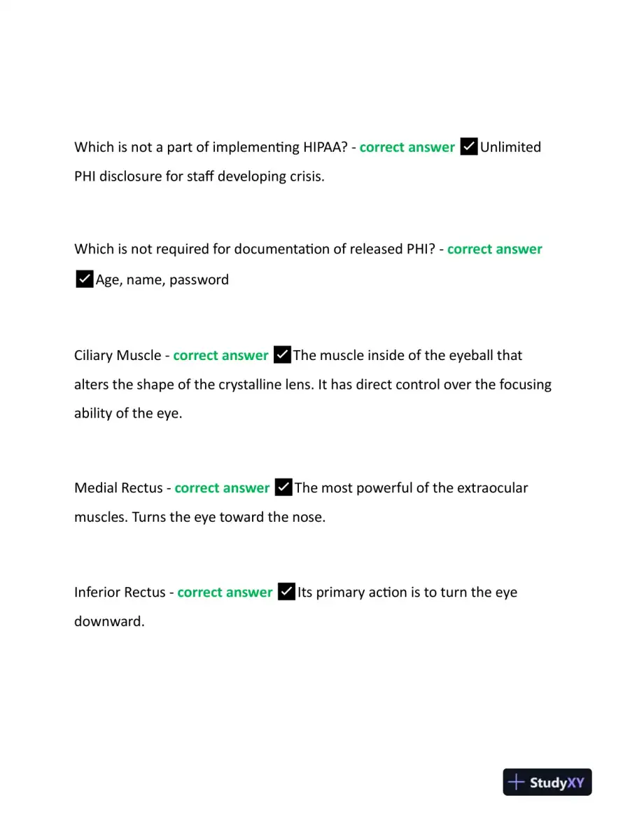 2023 CPO Paraoptometric Certification Exam With Answers (320 Solved Questions), page 5