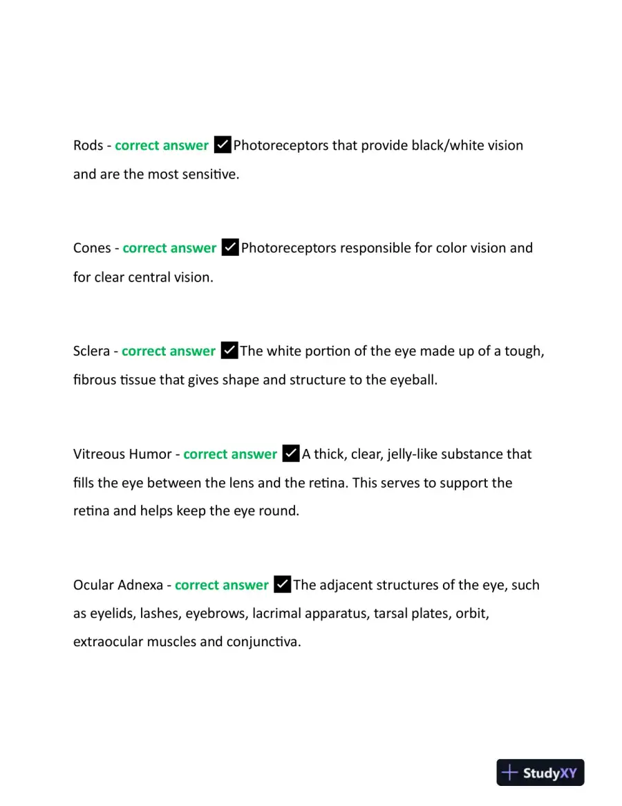 2023 CPO Paraoptometric Certification Exam With Answers (320 Solved Questions), page 8