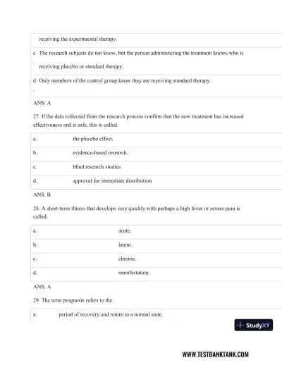 Test Bank For Pathophysiology of Disease: An Introduction to Clinical Medicine, 8th Edition - Page 10 preview image