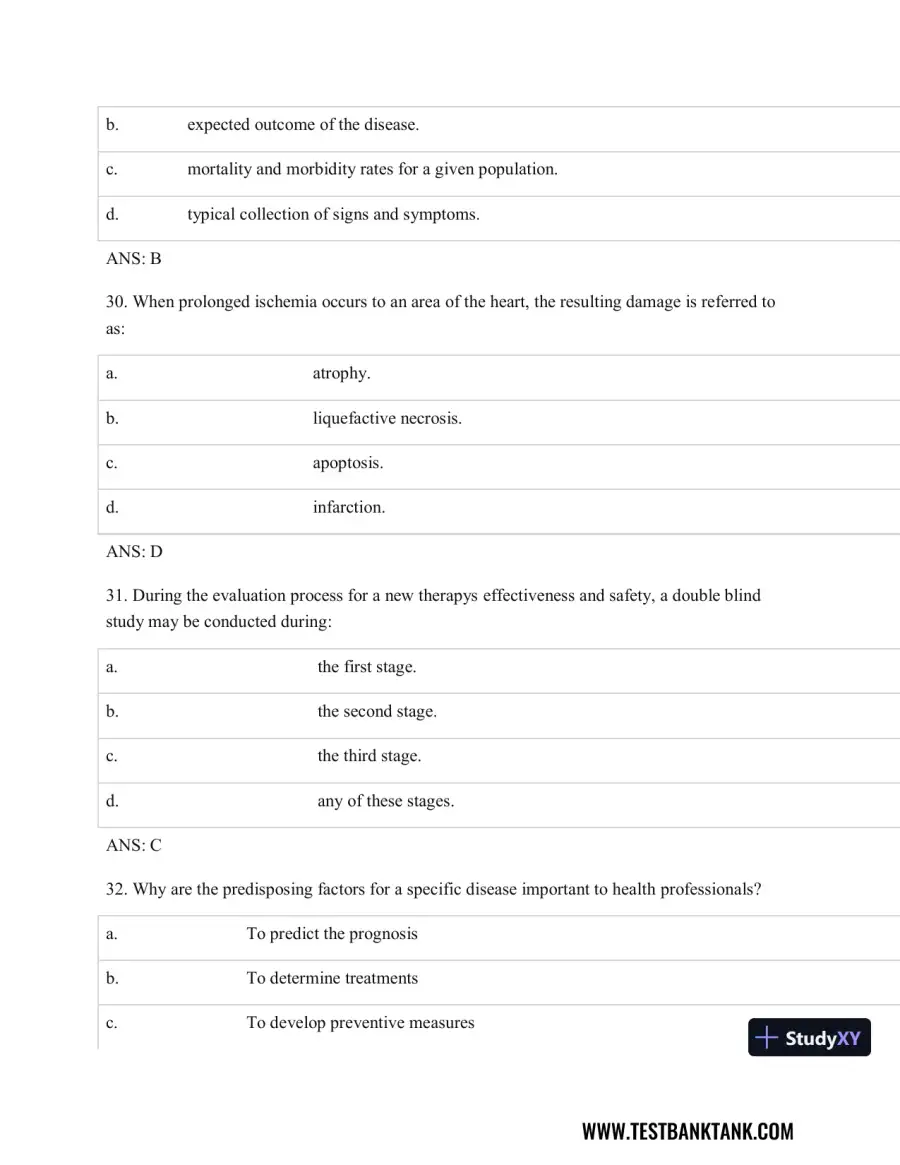 Test Bank For Pathophysiology of Disease: An Introduction to Clinical Medicine, 8th Edition, page 11