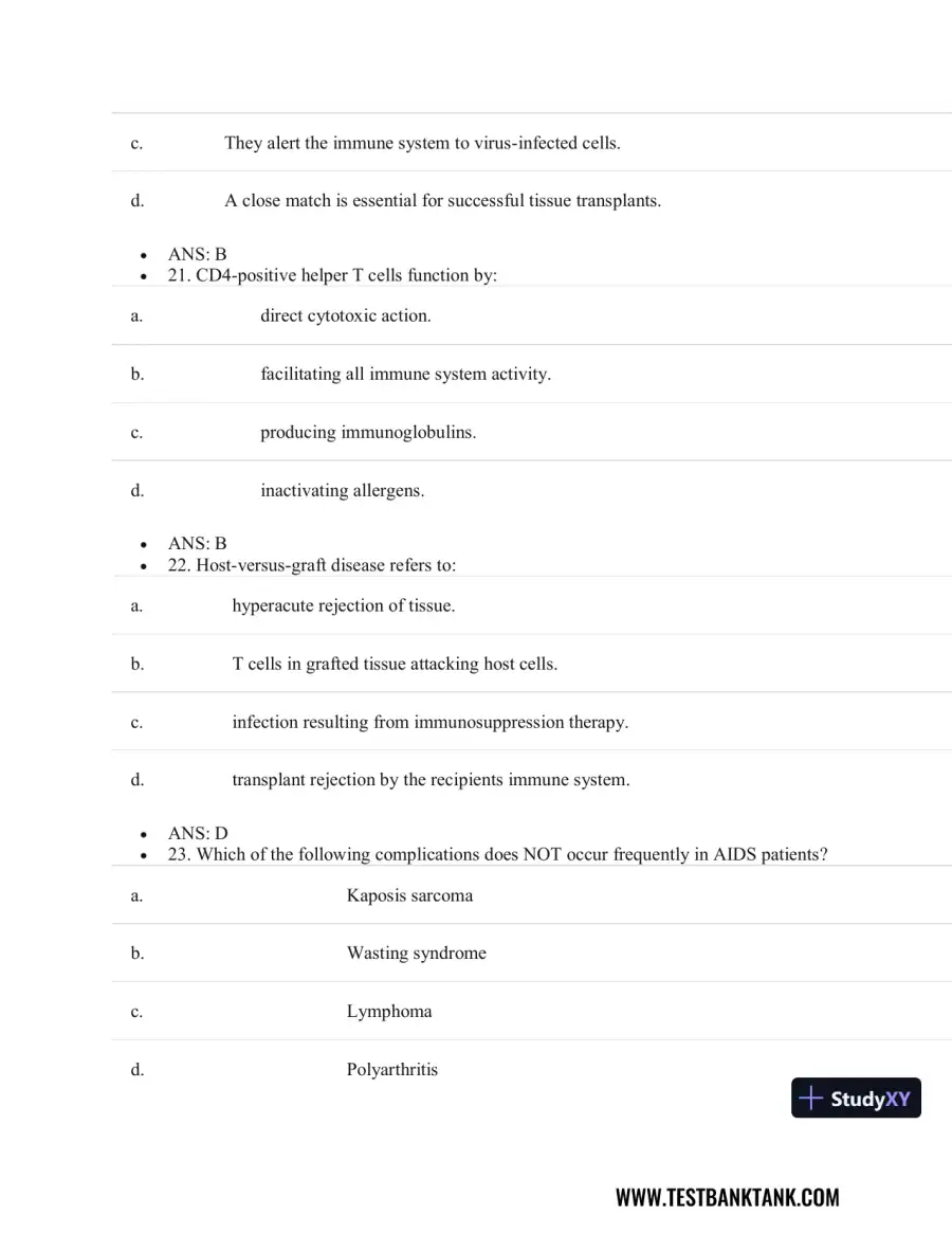 Test Bank For Pathophysiology of Disease: An Introduction to Clinical Medicine, 8th Edition, page 30