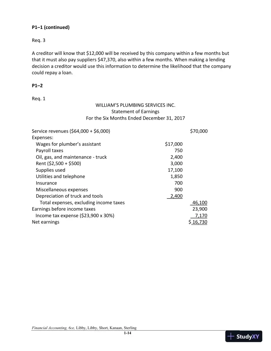 Financial Accounting 6th Canadian Edition Solution Manual, page 15