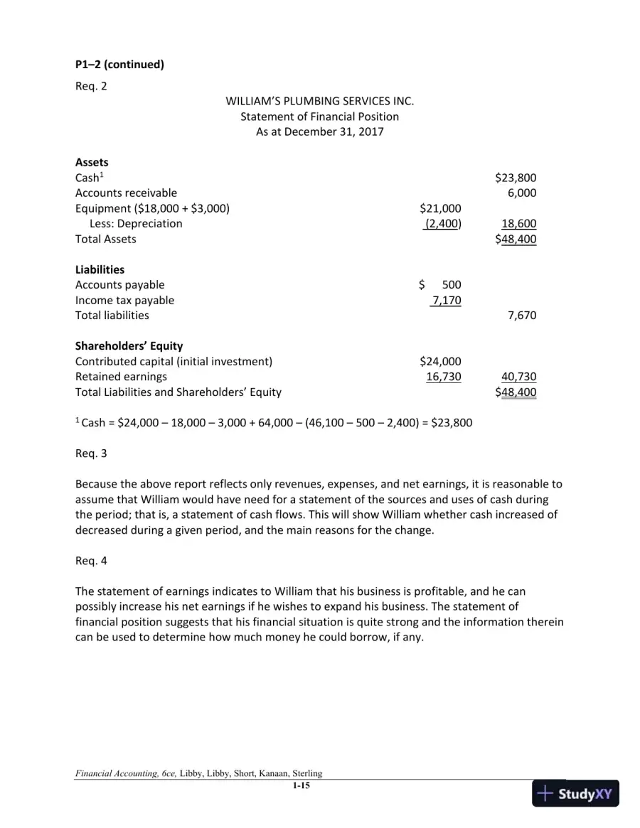 Financial Accounting 6th Canadian Edition Solution Manual, page 16