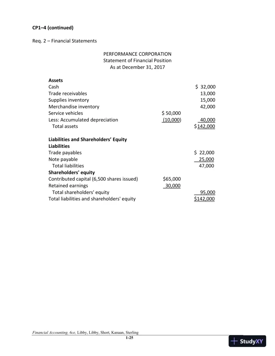 Financial Accounting 6th Canadian Edition Solution Manual, page 26