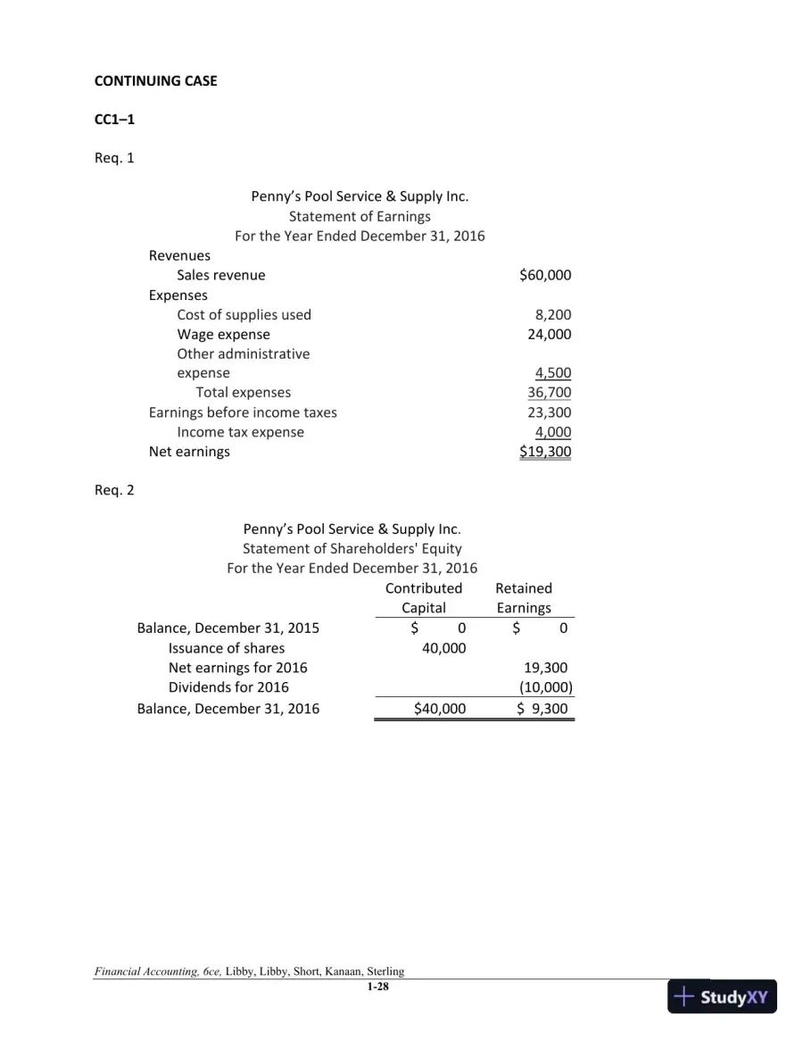 Financial Accounting 6th Canadian Edition Solution Manual, page 29