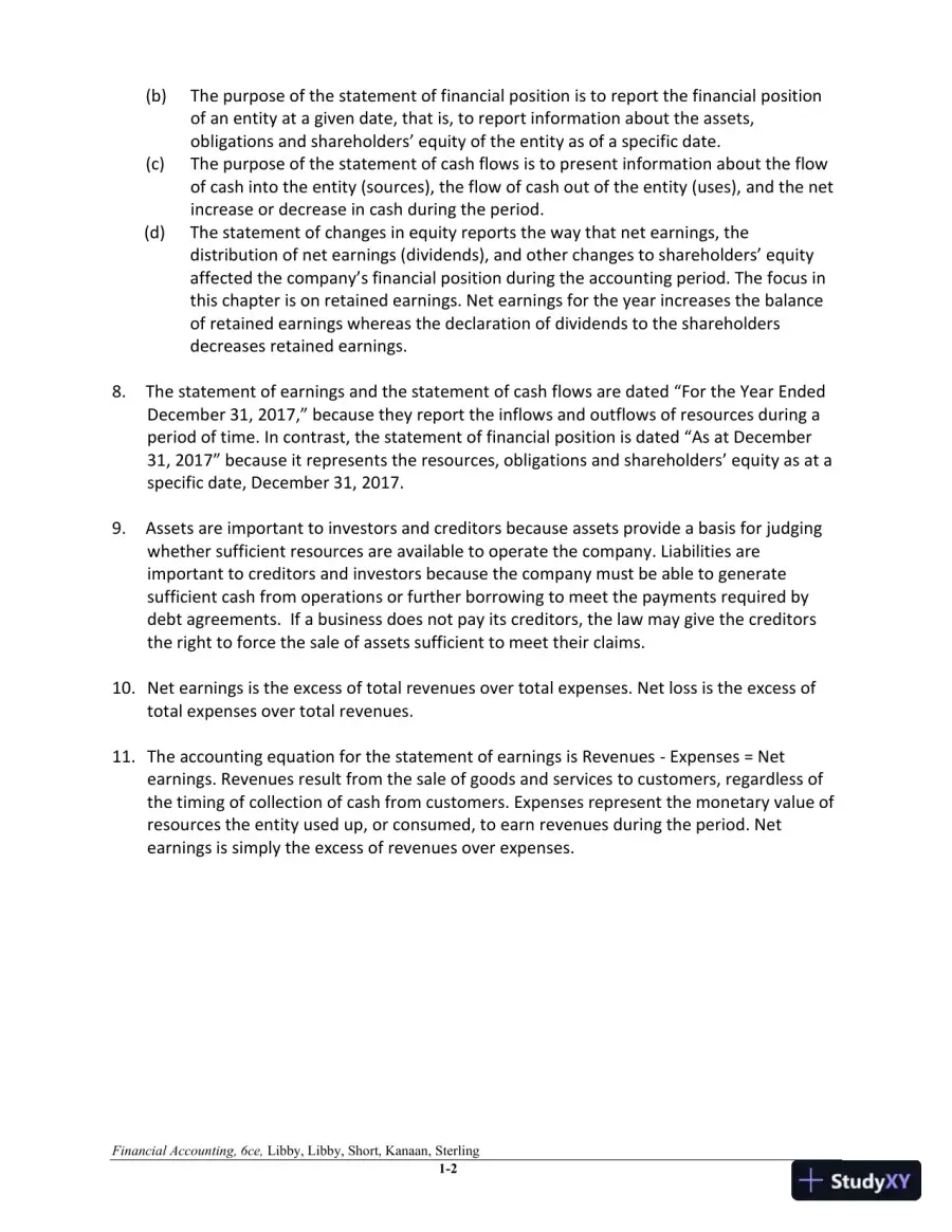 Financial Accounting 6th Canadian Edition Solution Manual, page 3