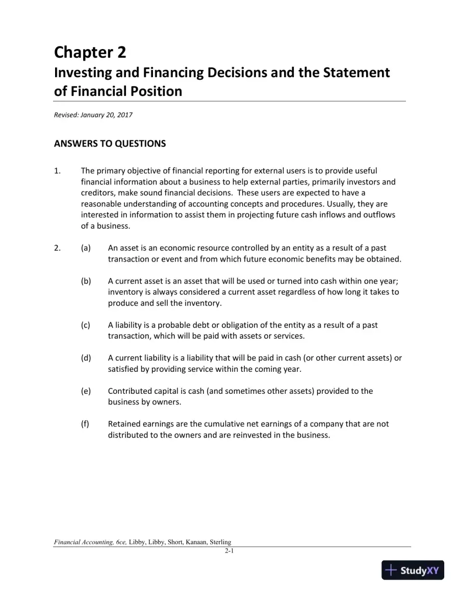 Financial Accounting 6th Canadian Edition Solution Manual, page 31