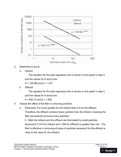 Solution Manual for MWH's Water Treatment: Principles and Design, 3rd Edition - Page 11 preview image