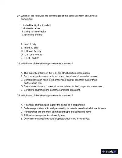 Test Bank For Fundamentals Of Corporate Finance Standard Edition, 10th Edition - Page 10 preview image