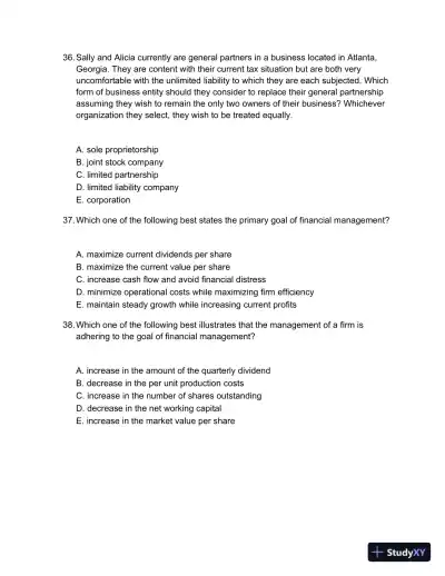 Test Bank For Fundamentals Of Corporate Finance Standard Edition, 10th Edition - Page 13 preview image