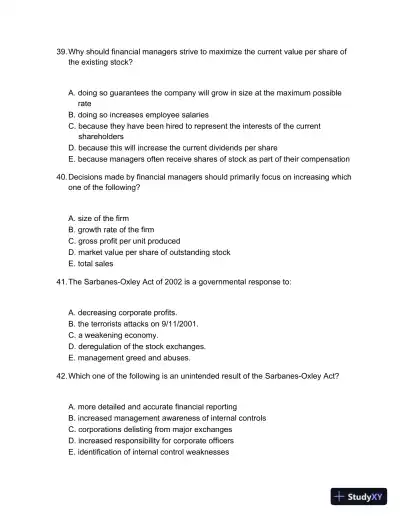 Test Bank For Fundamentals Of Corporate Finance Standard Edition, 10th Edition - Page 14 preview image