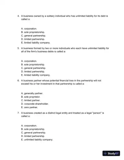 Test Bank For Fundamentals Of Corporate Finance Standard Edition, 10th Edition - Page 3 preview image