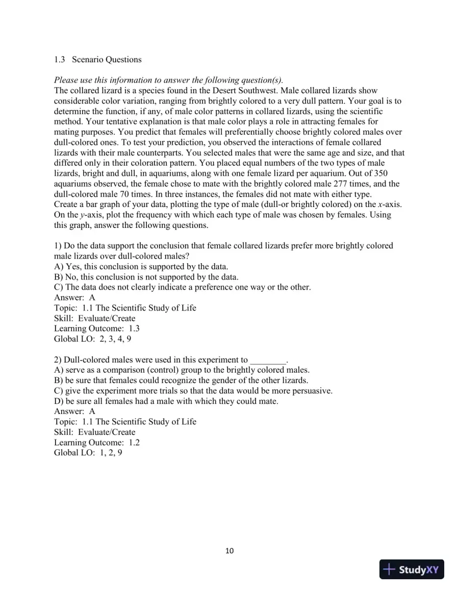 Test Bank for Campbell Essential Biology, 7th Edition, page 11