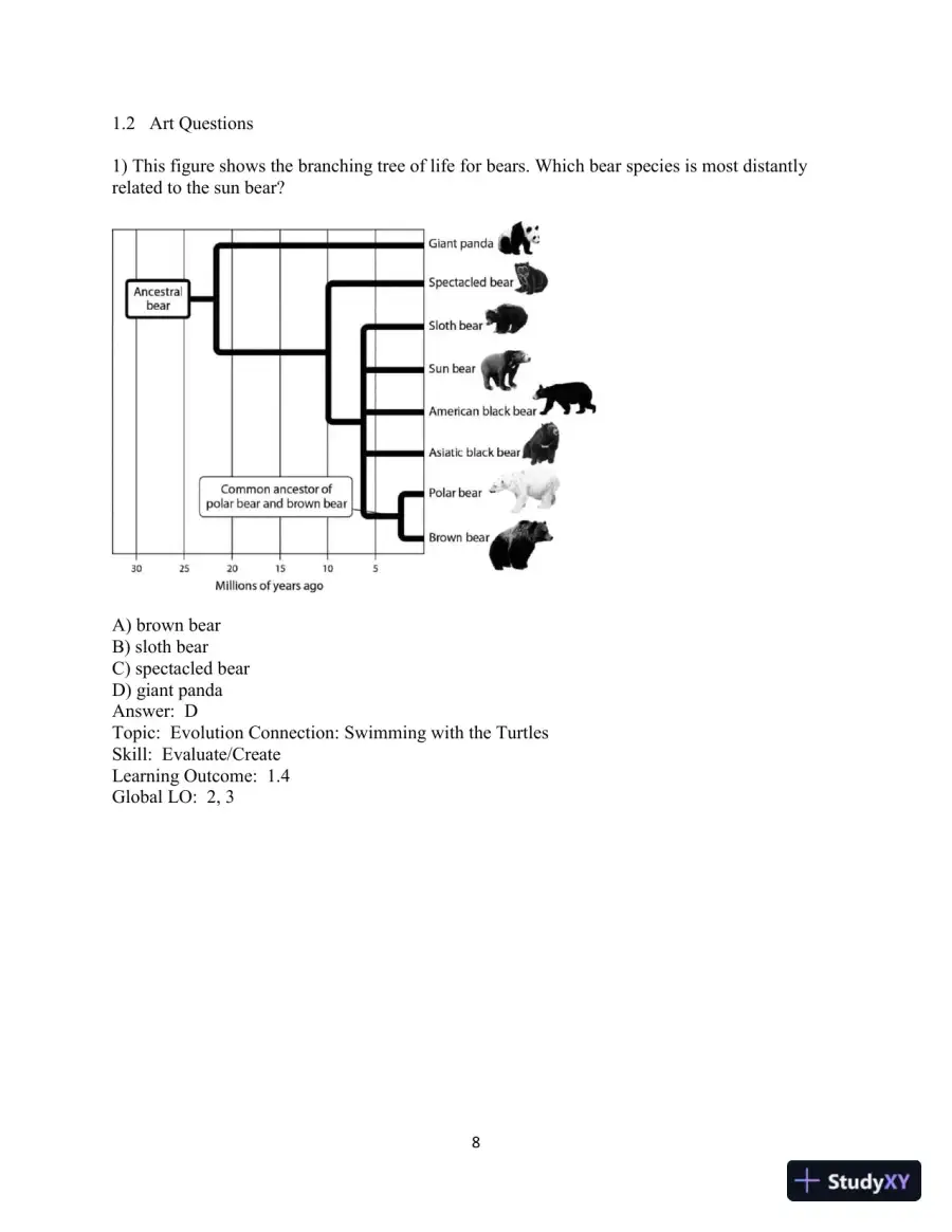 Test Bank for Campbell Essential Biology, 7th Edition, page 9