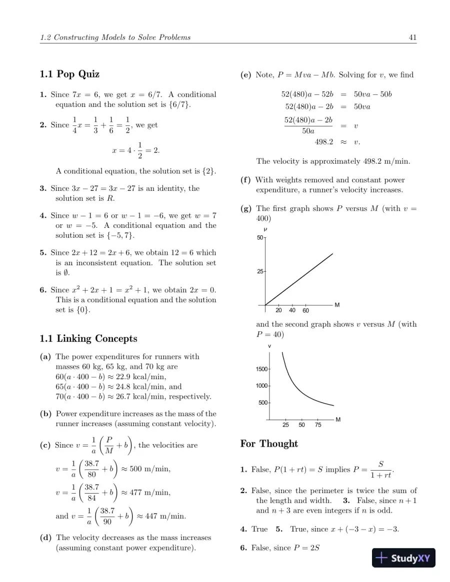 Solution Manual for College Algebra, 6th Edition, page 11